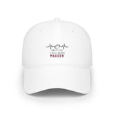 Velcro Bleed Maroon Cap - Black